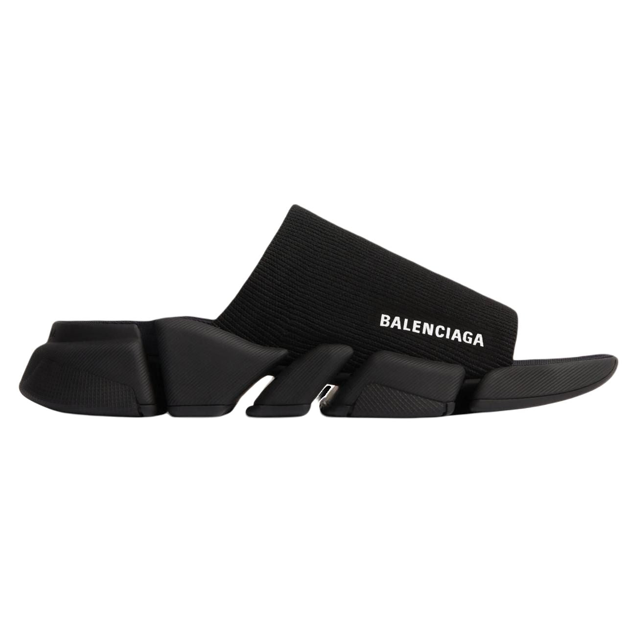 Balenciaga Speed 2.0 Recycled Knit Sandals 'Black' 711453W2DB11000