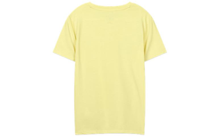 Skechers Loose Printing Casual Sports Short Sleeve t Yellow L220W170-00TC