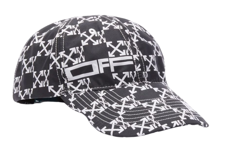 Men's Off-White Arrow Printing Black / White Cap CAP-17593700