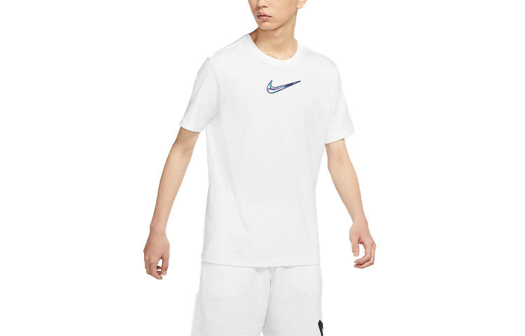 Nike Sportswear Printing Round-neck Tee White DM0811-100