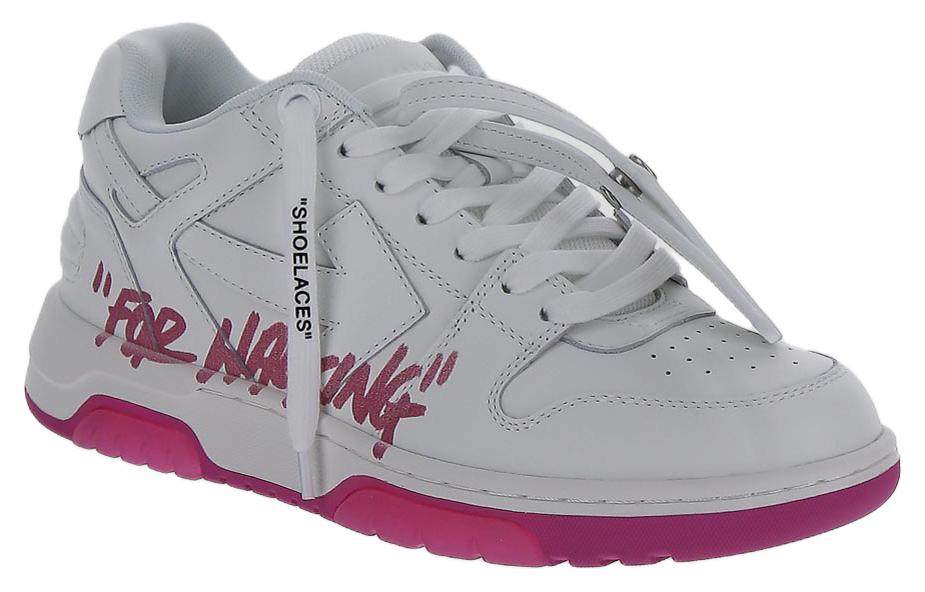 (WMNS) Off-White Out Of Office Low-Top For Walking Sneaker 'White Purple' OWIA259F22LEA0020132