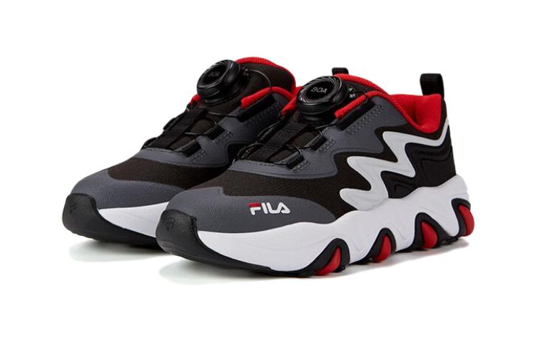 (PS) FILA Essential Casual Sneakers 'Grey Black Red' K14B342502FBC