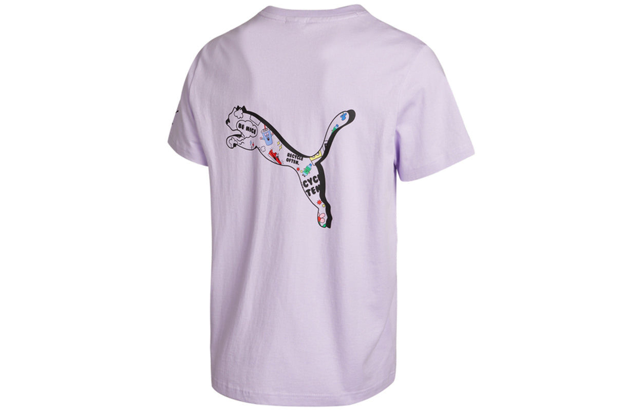 PUMA Awareness AOP T-Shirt 'Purple White Black' 532034-16