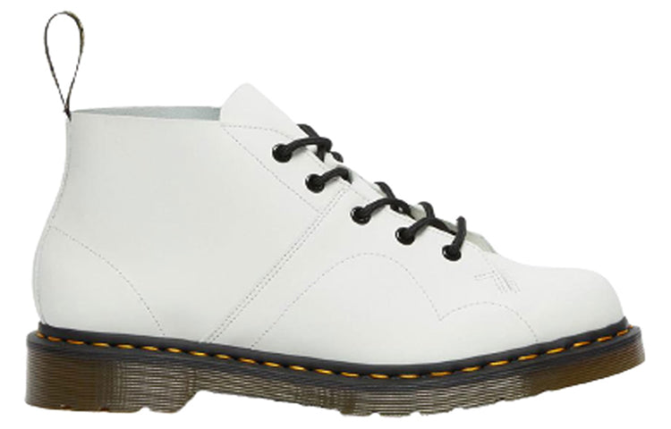 Dr. Martens church Leather Martin boots Unisex White 26741100