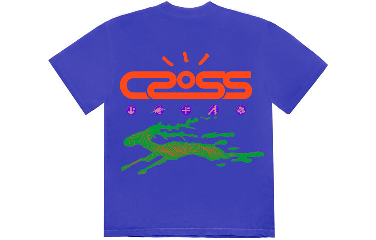 Travis Scott Unisex Cactus Jack CROSSOVER Blue TC-55