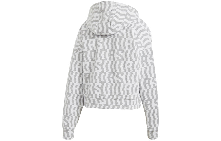 (WMNS) adidas Printing Hooded Jacket Grey FL4225