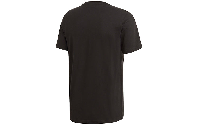 adidas originals Run-dmc Printing Sports Cozy Round Neck Short Sleeve Black GT1763