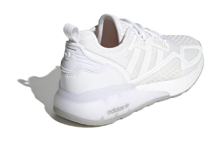 (GS) adidas ZX 2K Boost J 'Triple White' GY2681