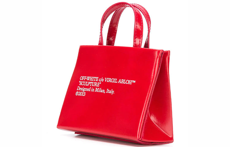 (WMNS) Off-White Baby Box logo Applique shoulder bag Red OWNA106S20LEA0012501
