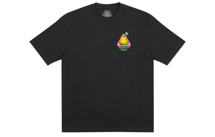 PALACE FW20 Nein Cheese Nein Egg Tee Pattern Short Sleeve Unisex Black PAL-FW20-516