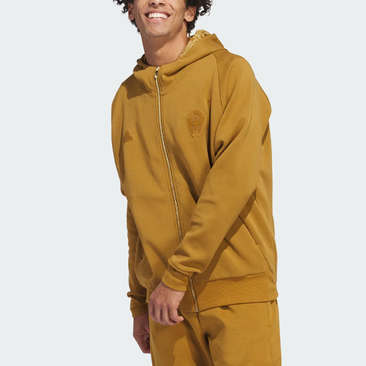 adidas Mahomes Z.N.E. Premium Full-Zip Sweatshirt Asia Sizing 'Brown' IM8085
