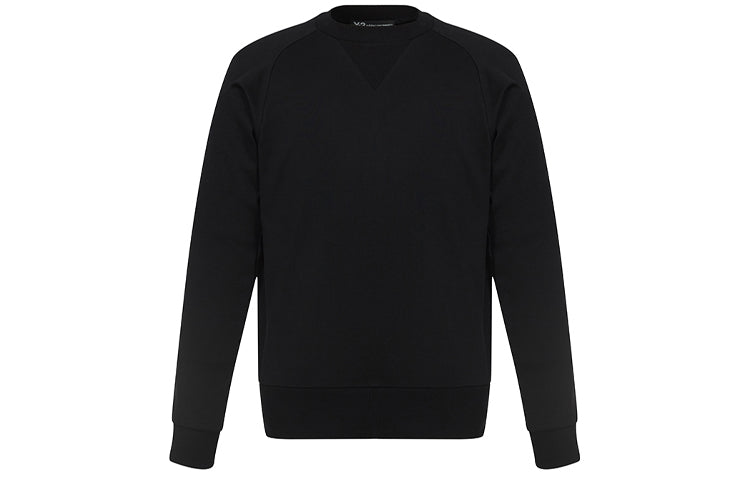 Men's Y-3 Back Large Logo Pure Cotton Casual Black S13583