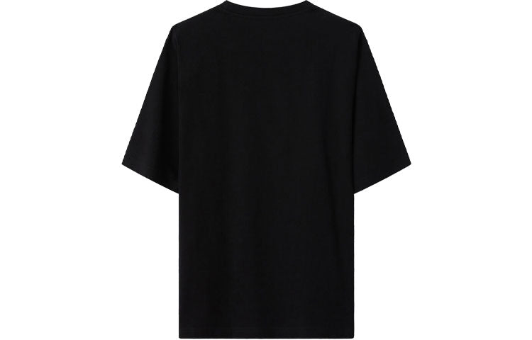 Men's KENZO K-Tiger Tiger Head Pattern Round Neck Short Sleeve Black T-Shirt FA65TS5334TK-99
