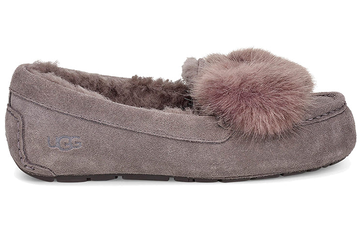(WMNS) UGG Holiday Ansley Puff Bow 'Grey' 1103858-CHRC