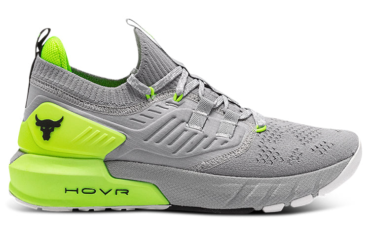 (WMNS) Under Armour Project Rock 3 'Grey Volt' 3023005-112