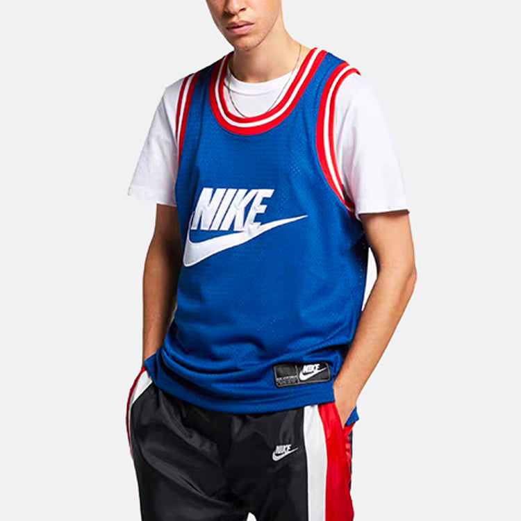 Nike Sportswear Mesh Basketball Jersey For Men Blue AR9893-438