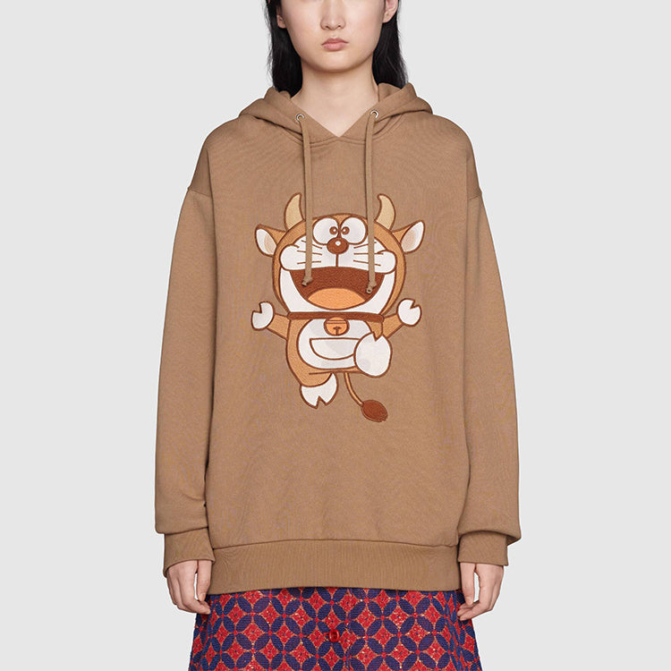 (WMNS) Gucci x Doraemon Hooded Sweatshirt 'Brown' 615061-XJDIO-2597