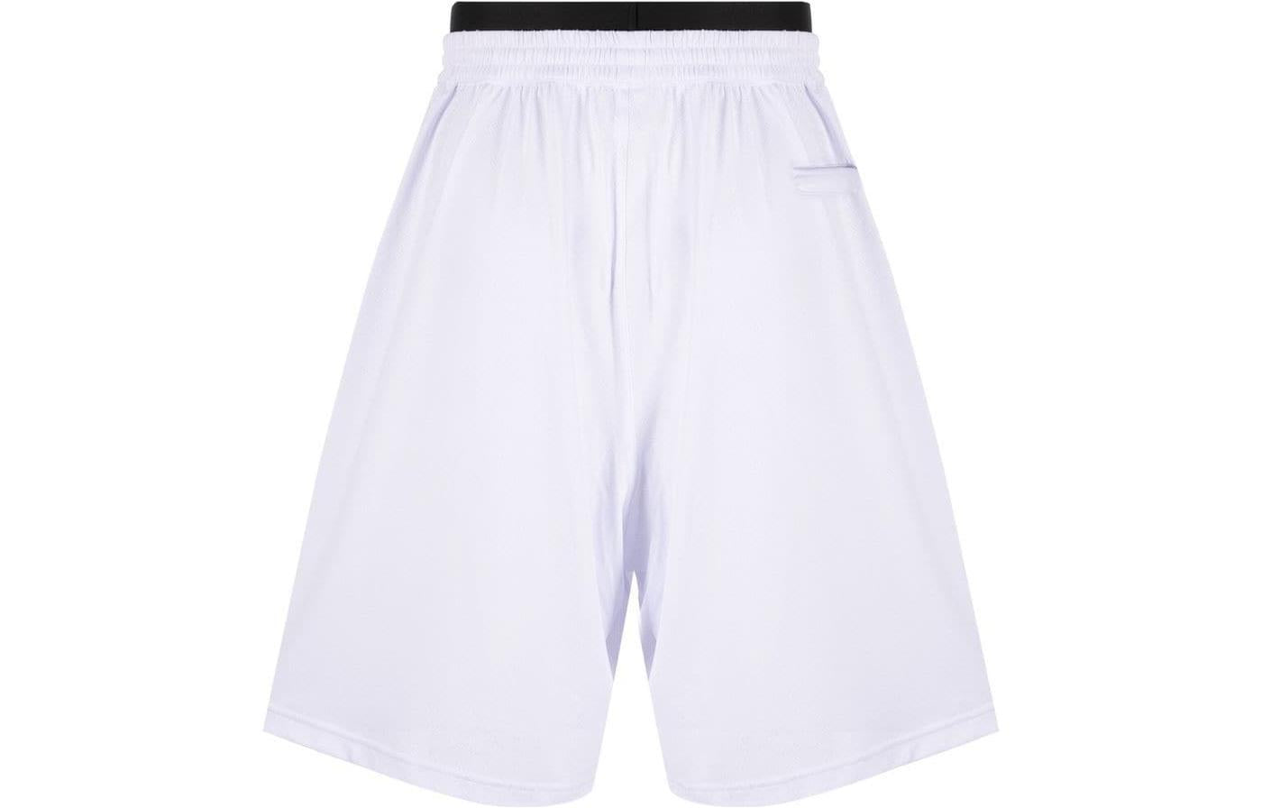 Balenciaga Technical-Mesh Jersey Swim Shorts 'White' 6983174C0B49000