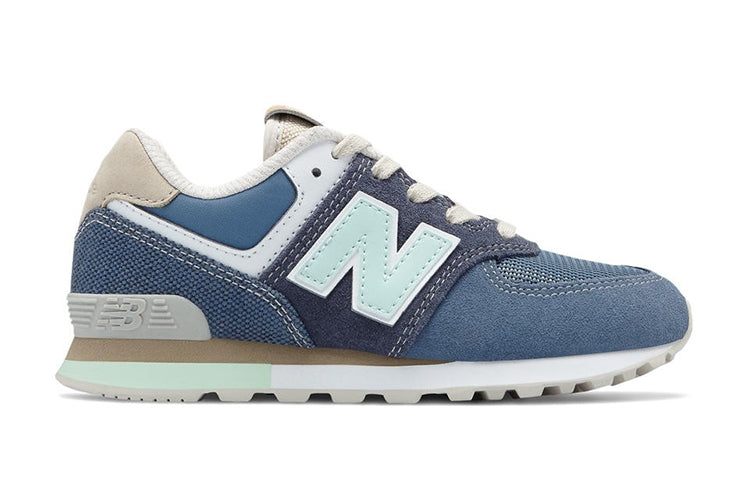 New Balance 574 Kid's Shoes Navy/Mint GC574SL
