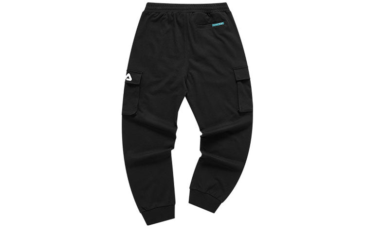 FILA FUSION Casual Cargo Pocket Sports Pants Black T11M123602F-BK