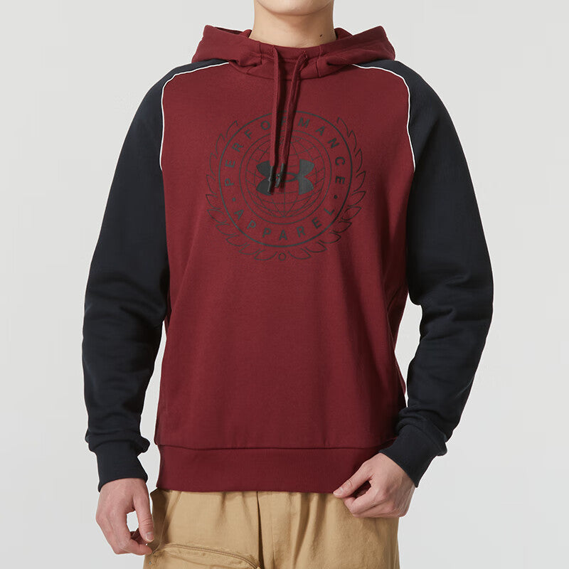 Under Armour Rival Logo Hoodie 'Burgundy' 1373831-626