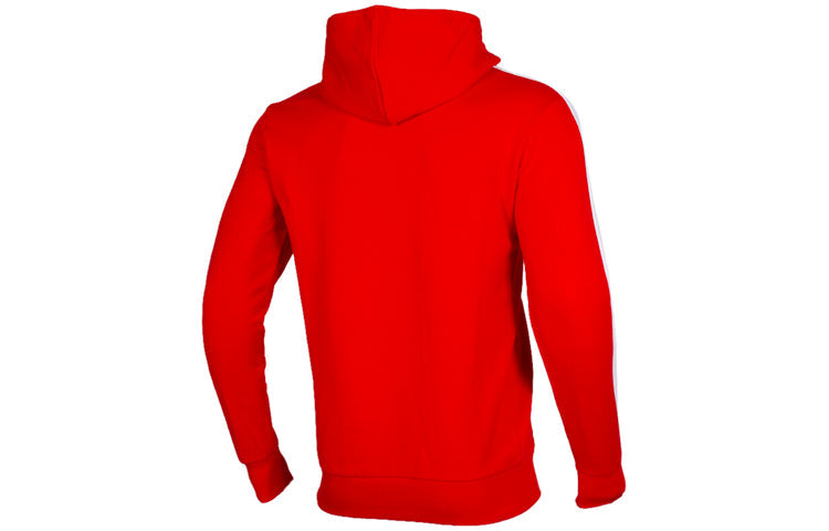 PUMA T7 Hoodie Casual Taped Jumper Hoodie 'Red White' 595922-11