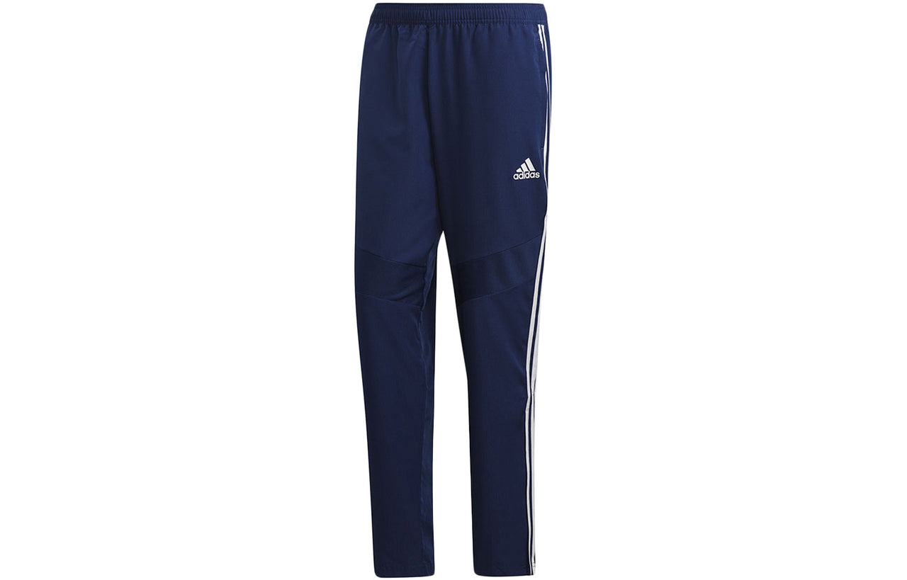adidas Soccer/Football Training Stripe Casual Straight Woven Sports Long Pants Blue DT5180