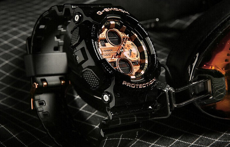 CASIO G-Shock Analog-Digital 'Black Rose' GA-140GB-1A2