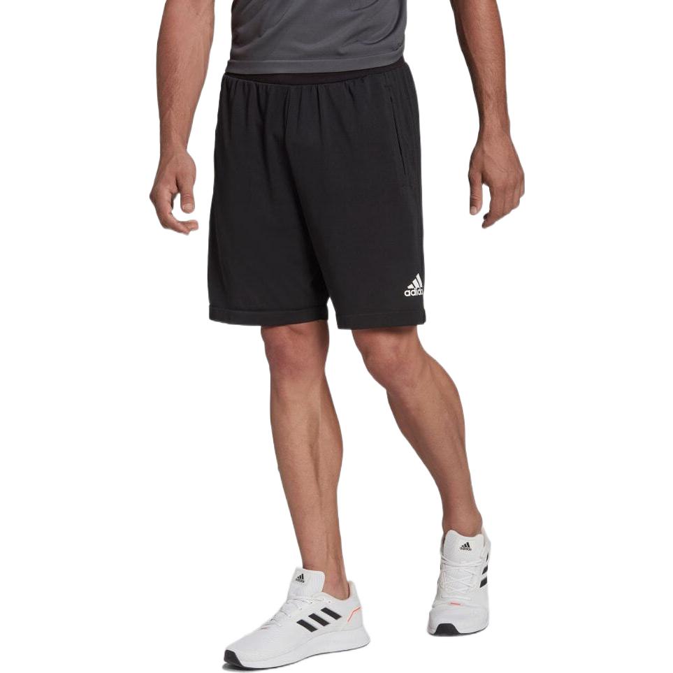Men's adidas Logo Printing Sports Straight Shorts Japanese Version Black HF4738