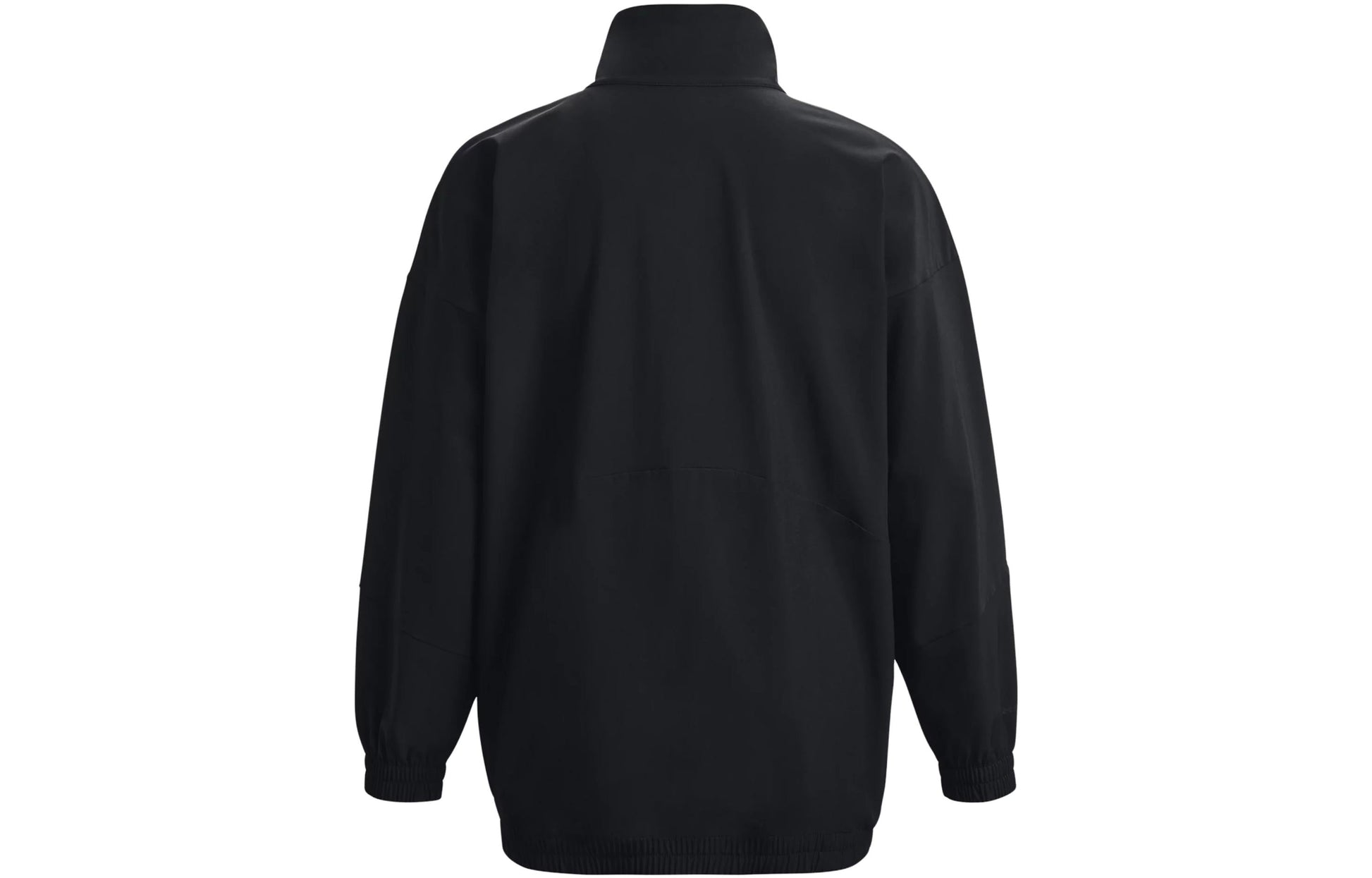 (WMNS) Under Armour Woven Full Zip Oversized Jacket 'Black' 1369890-002