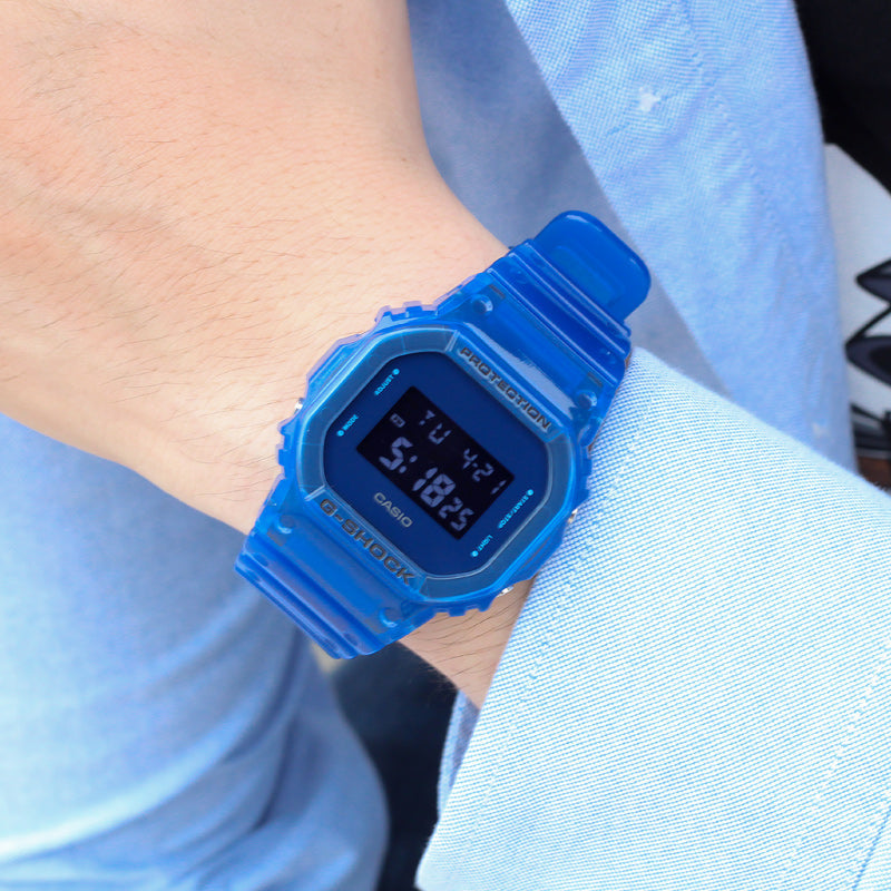 CASIO G-Shock Square 'Blue' DW-5600SB-2PRABS