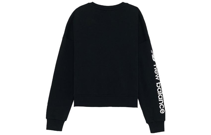 (WMNS) New Balance Sports Style Sweatshirts Asia Sizing 'Black' AWT93509-BK