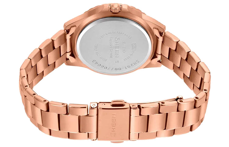 CASIO SHEEN Sapphire Crystal Rose Gold Analog SHE-4532PG-1A