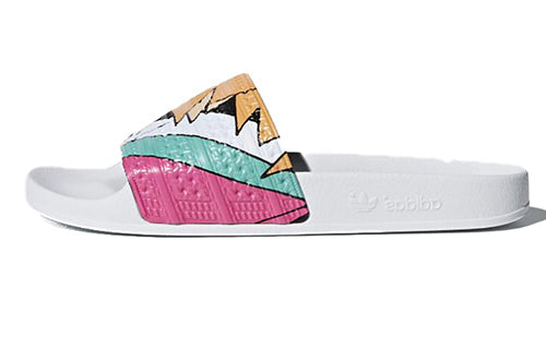 adidas Adilette Slides - Milticolor 'White' CQ3097