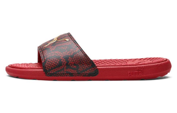 (WMNS) PUMA Cool Cat Snake Slippers Red 380794-02