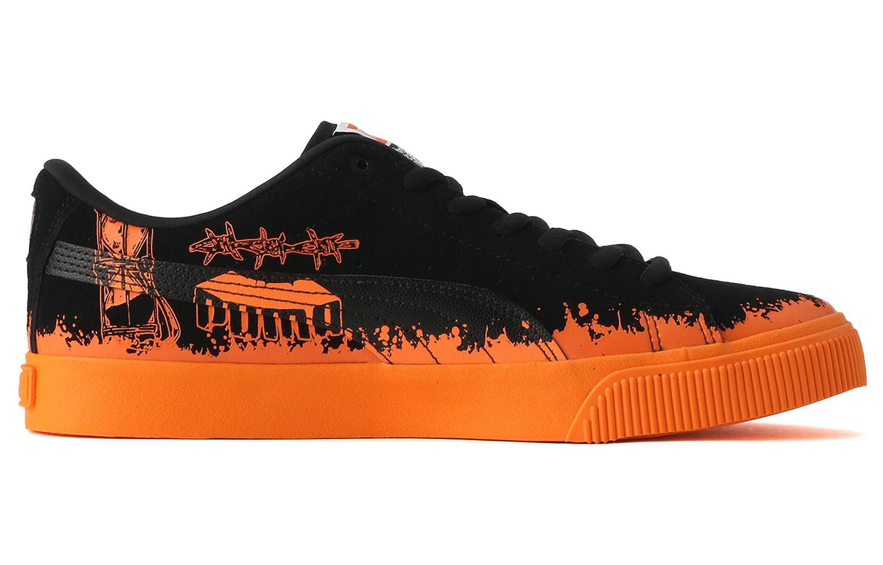 PUMA Suede Skate x Hirotton 'Black Orange' 389993-01