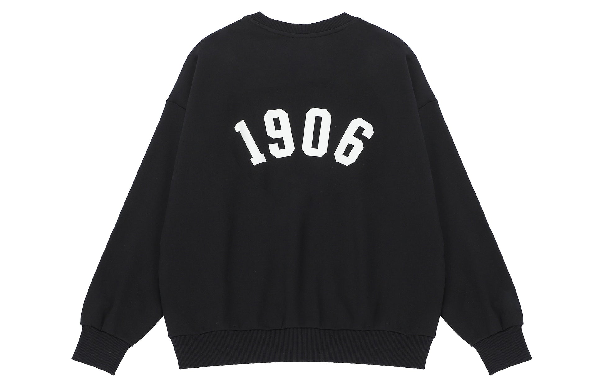 New Balance Logo Print Sweatshirt Asia Sizing 'Black White' AMT23330-BK