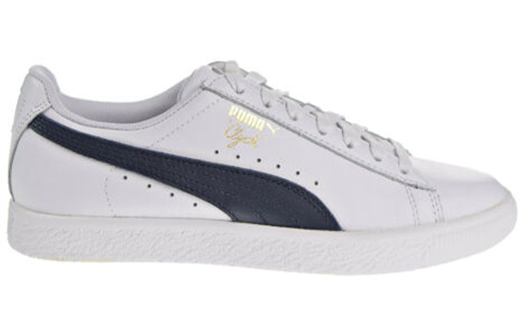 (WMNS) PUMA Clyde Core Leather Foil 'White Navy' 364670-02