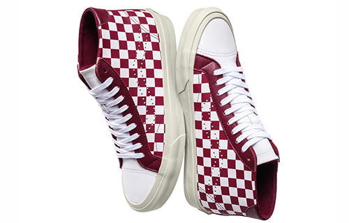 Vans Court Mid 'Checker - White Cabernet' VN0A34A6QFE