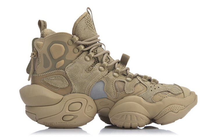 (WMNS) Li-Ning Reburn Ace Mid 'Khaki Brown' AGBP084-1