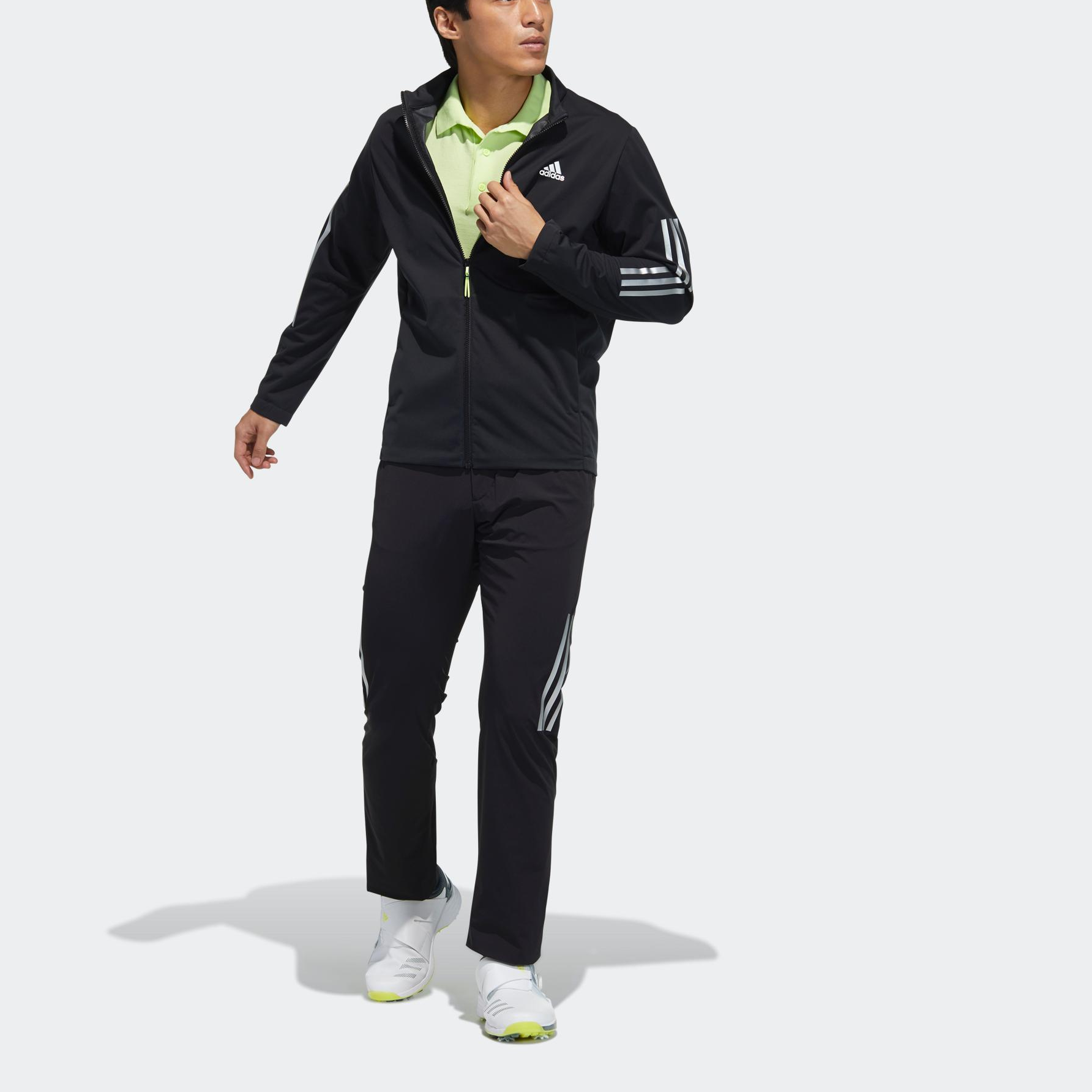 adidas Solid Color Stripe Straight Sports Pants Men's Black GM3778