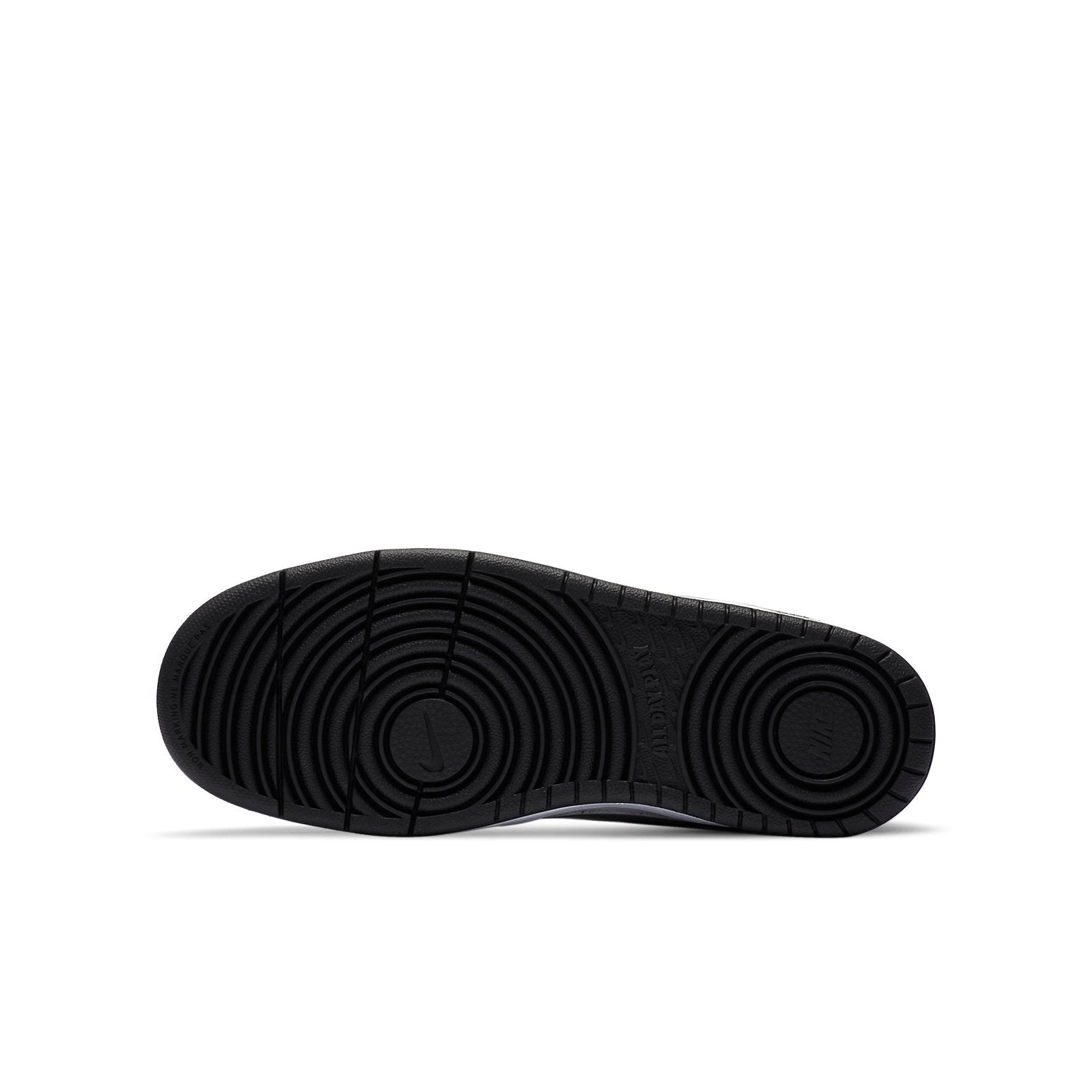(GS) Nike Court Borough Low 2 'Black White Silver' CT3964-100