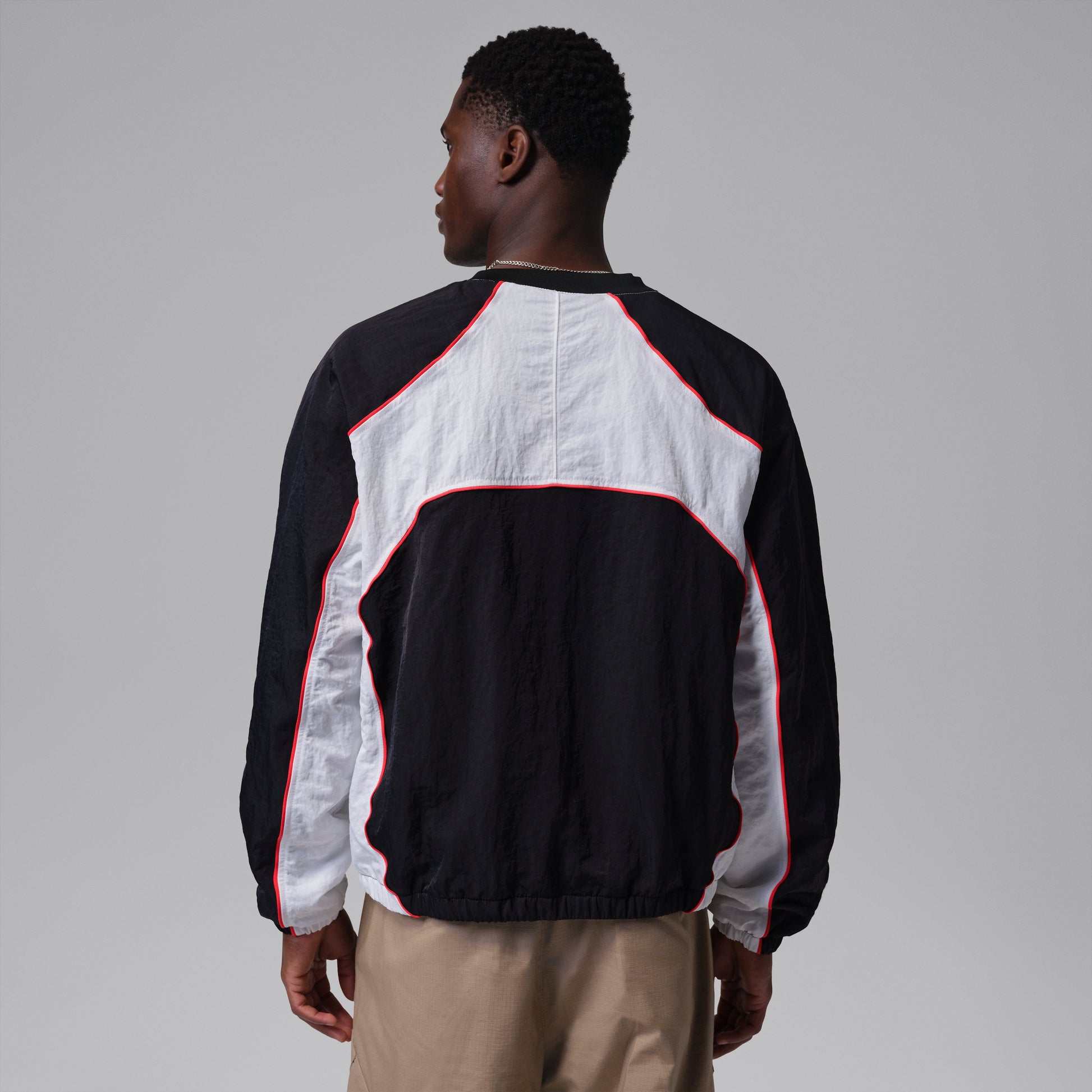 Air Jordan Flight Long-Sleeve Warm-Up Top 'Black White' IF1835-010