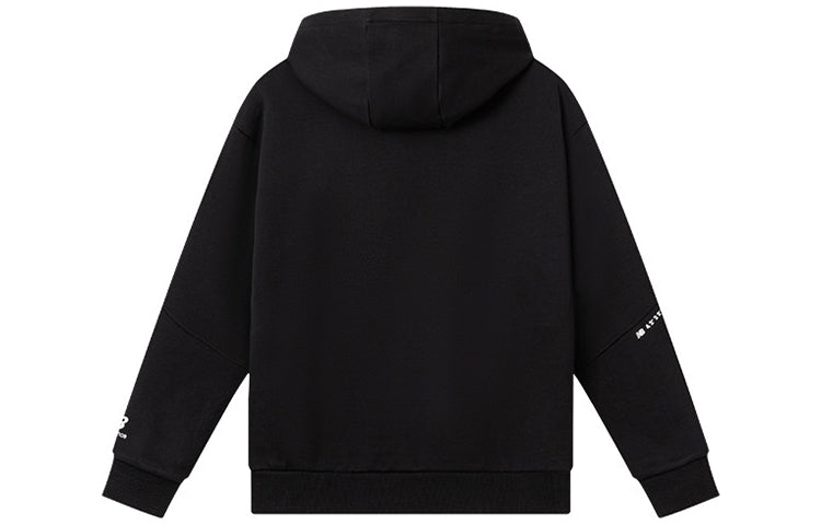 New Balance Sportswear Hoodie Asia Sizing 'Black White' 5CC39593-BK