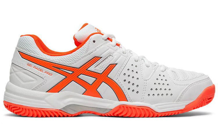(WMNS) ASICS Gel-Padel Pro 3 SG Soft Ground 'White Orange' E561Y-114