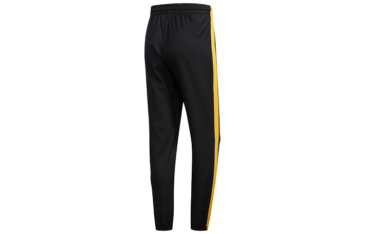 adidas neo Contrasting Colors Loose Casual Bundle Feet Sports Long Pants Black FK9927