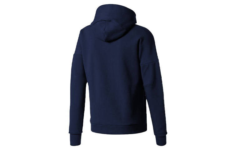 adidas Logo Knit Hooded Jacket Navy Blue BQ6928