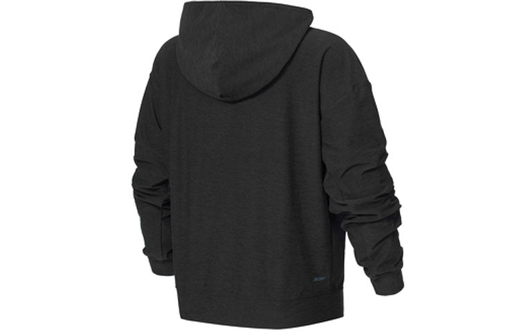 (WMNS) New Balance Sport Spacedye Hoodie Asia Sizing 'Black' WT21450-BKH
