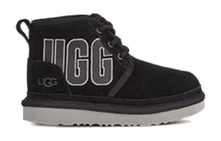 (GS) UGG Neumel Graphic Boot 'Black Grey Suede' 1130787K-BGSD