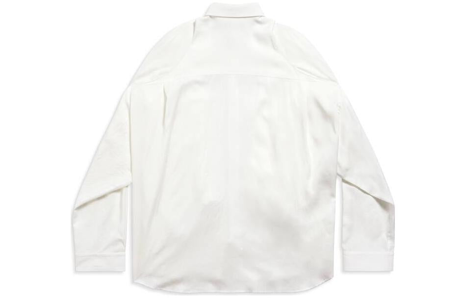 (WMNS) Balenciaga Knotted Sleeves Shirt Oversized 'White' 768553TPO359000